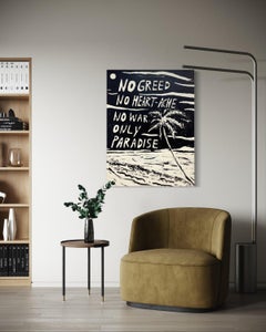 Only Paradise, Contemporary Text Painting by Matt Higgins