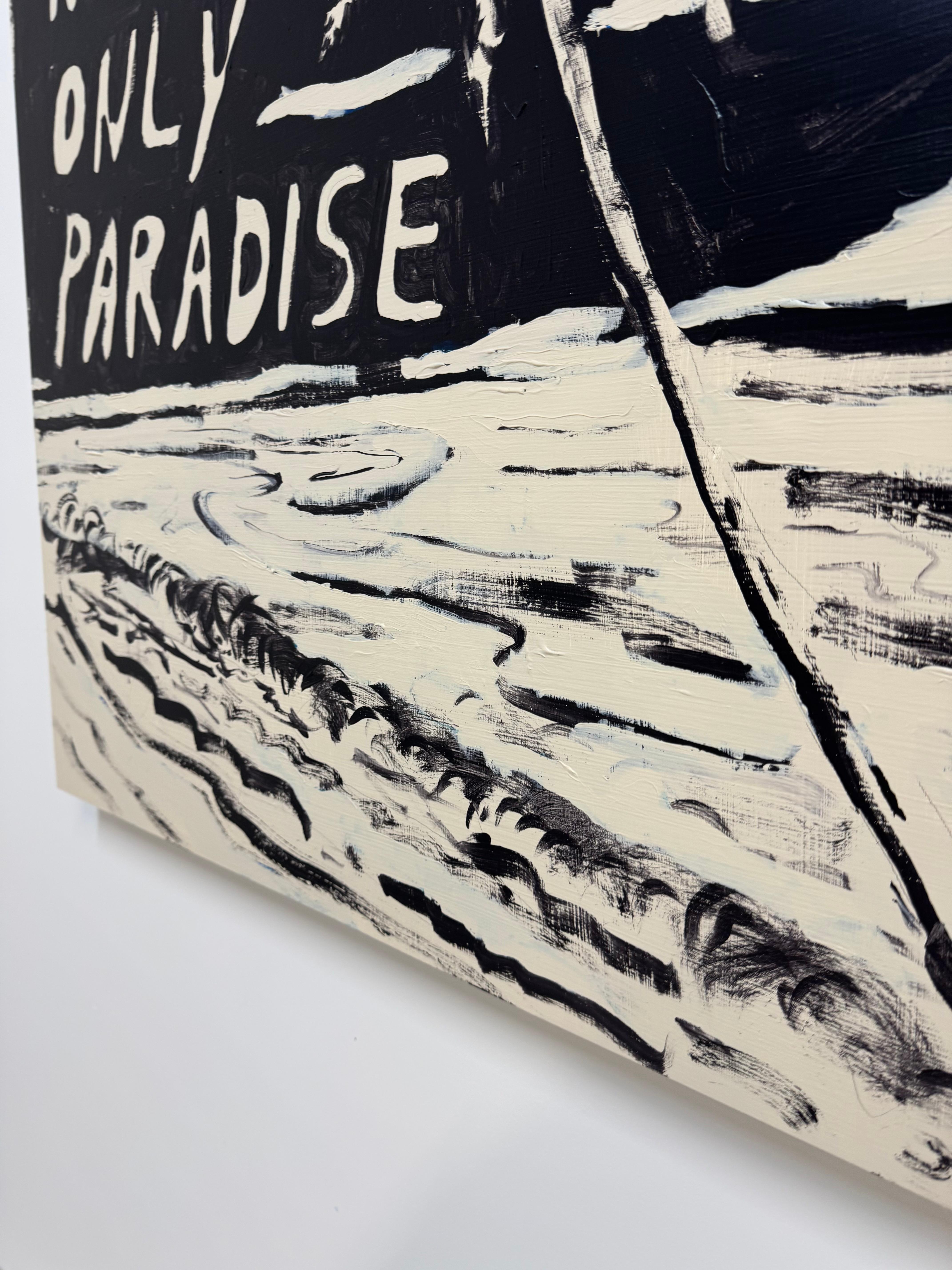 Sólo el Paraíso, pintura textual contemporánea de Matt Higgins en venta 5