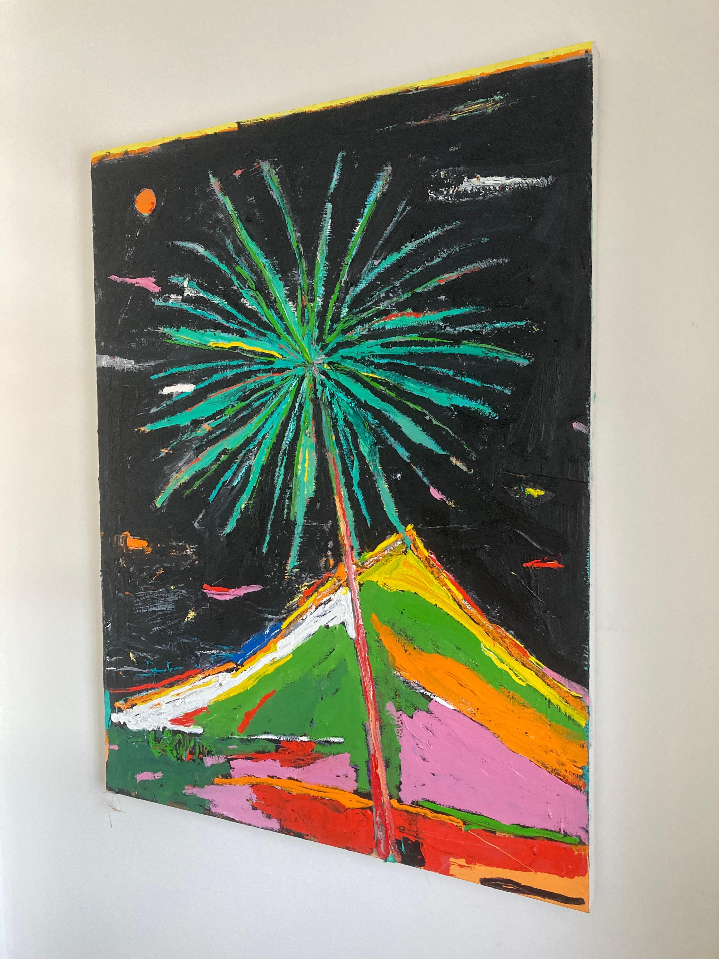 Palm 3, Contemporary Landscape Painting For Sale 3