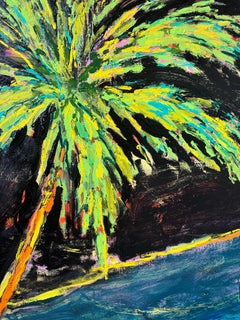 Paradise (Blue Mountains), Contemporary Text Landscape Painting by Matt Higgins