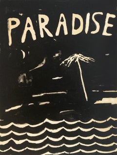 Paradise - Pittura contemporanea in bianco e nero di Matt Higgins