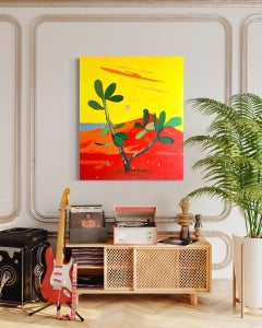 Persevering Through The Heat Of The Desert Sun, Contemporary Landscape Painting