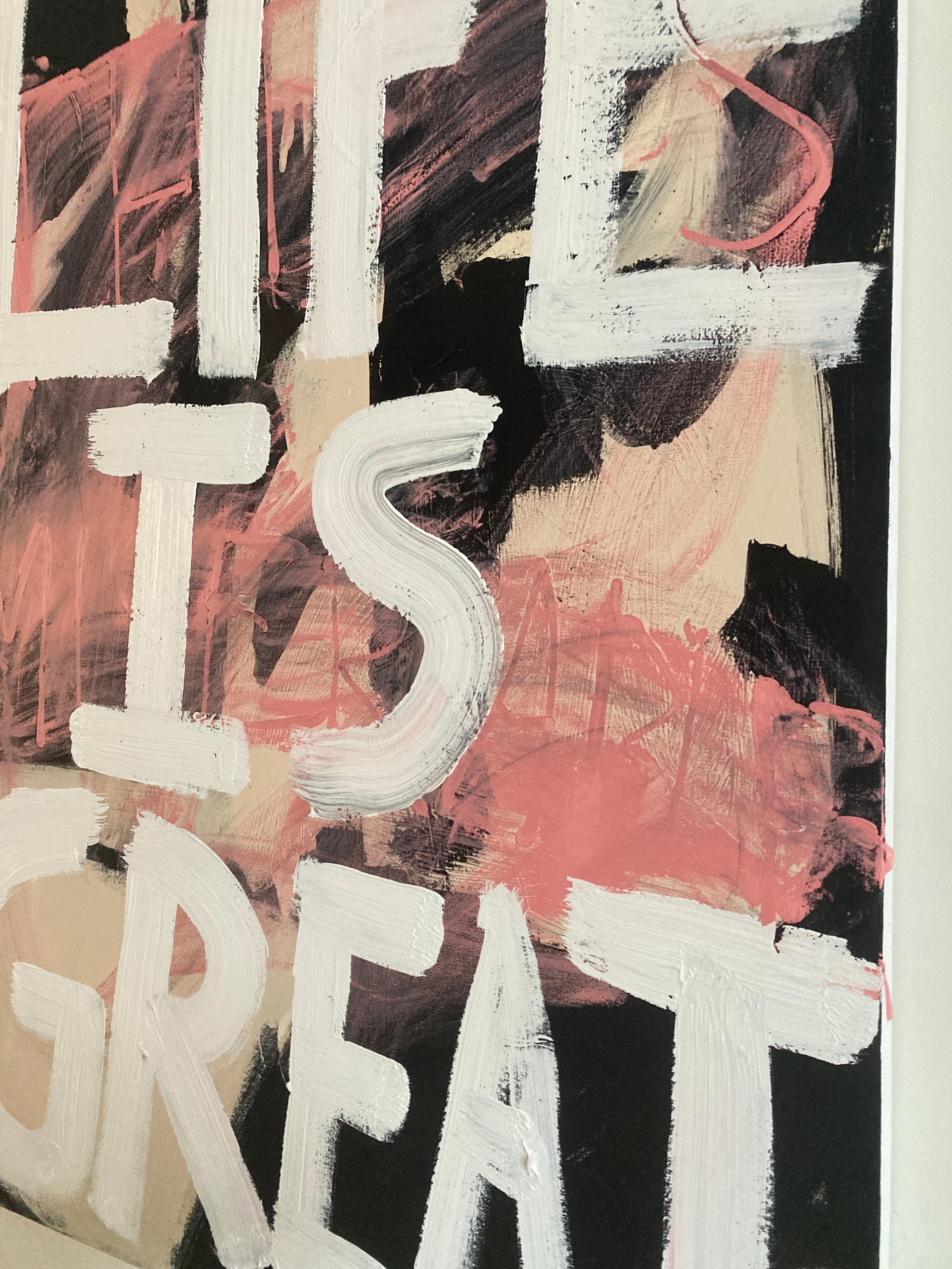 Life Is Great, Contemporary Text Painting 3