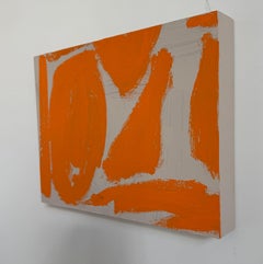 Ready or Not, Contemporary Abstract Painting on Wood Panel, 2010+