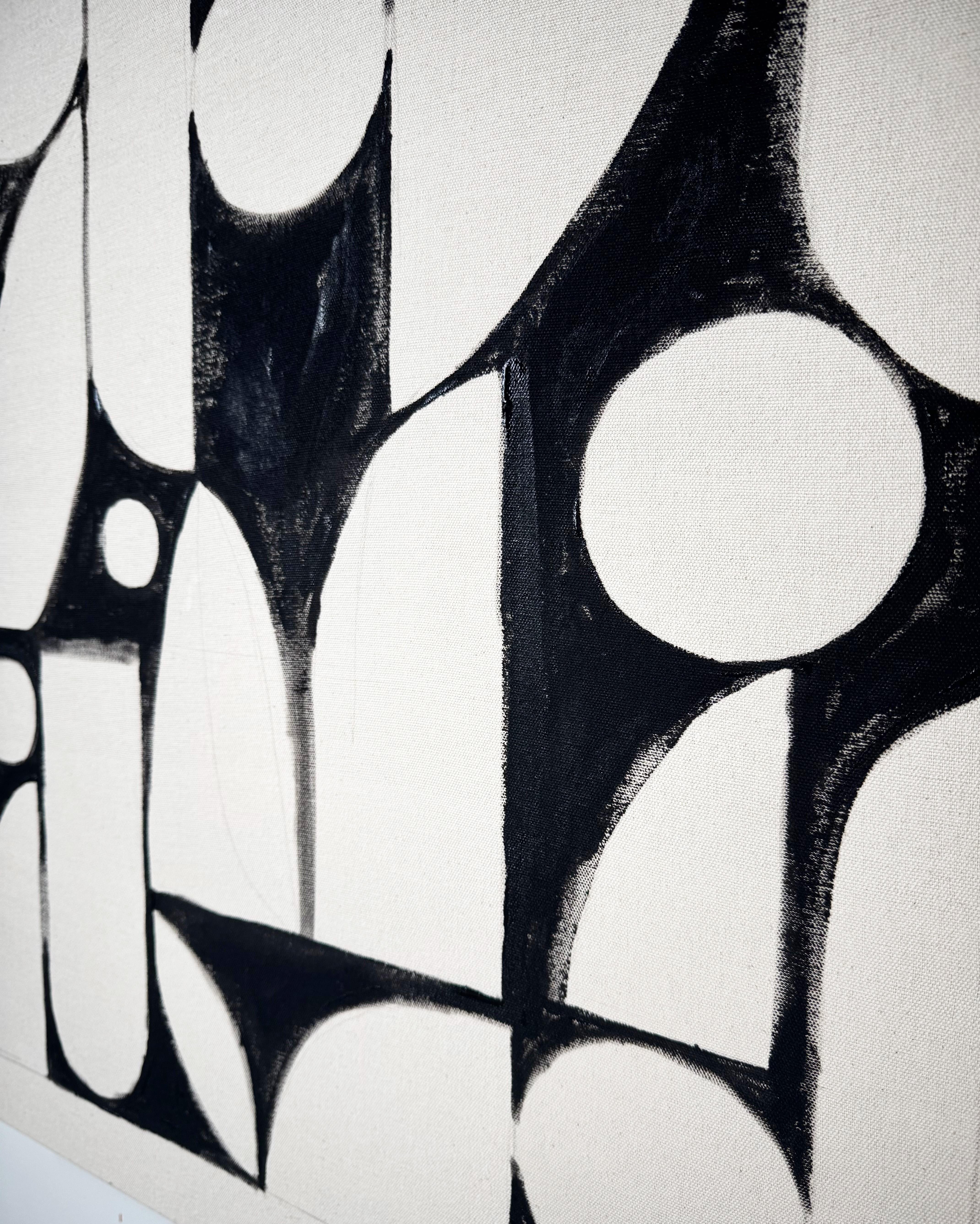 Ritmo De Arcos, Pintura Geométrica Abstracta Contemporánea - Painting de Matt Higgins