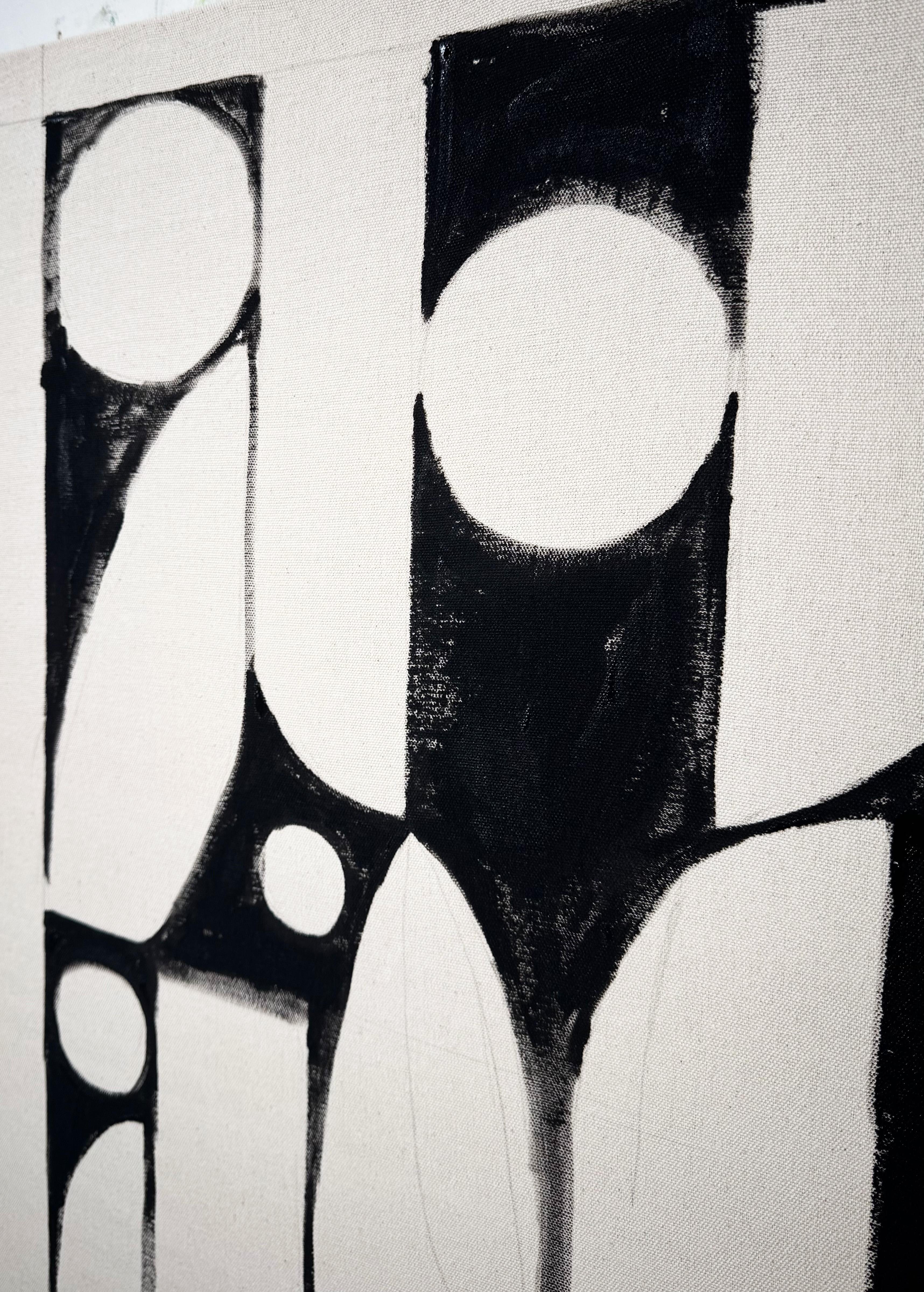 Ritmo De Arcos, Pintura Geométrica Abstracta Contemporánea - Painting Contemporáneo de Matt Higgins