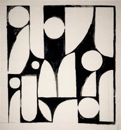 Ritmo De Arcos, Pintura Geométrica Abstracta Contemporánea
