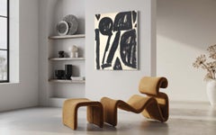 Stilts, Contemporary Acrylic On Canvas Abstract Painting by Matt Higgins