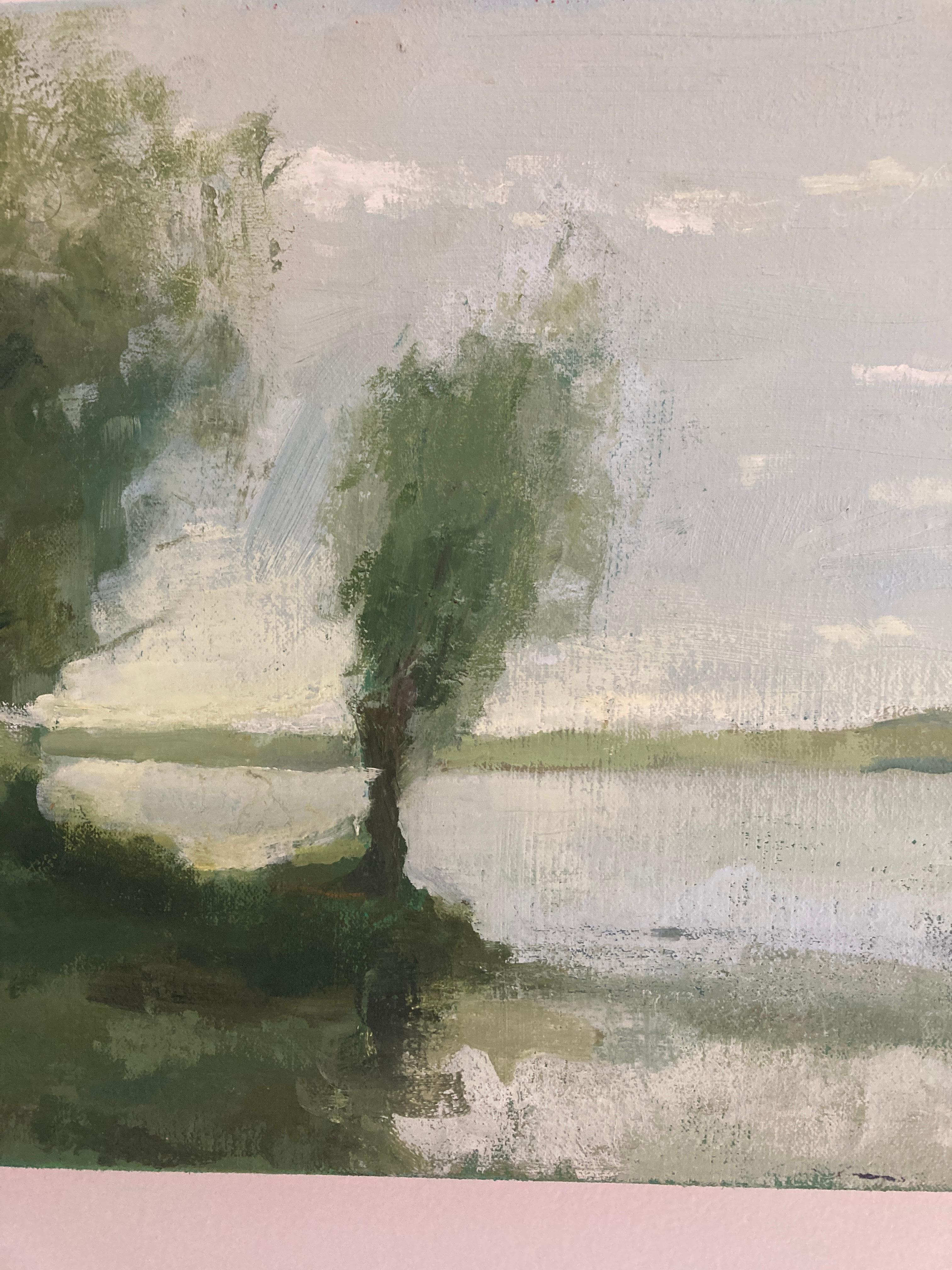 Sebbene il mio lavoro sia arrivato all'astrazione, nei miei primi studi di pittura dipingevo soprattutto paesaggi.  Corot ha avuto una grande influenza sui miei primi paesaggi e il modo in cui ha catturato il bagliore del tramonto e dell'imbrunire è