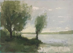 Study Of Corot's Landscape With A Boat, Landscape Painting