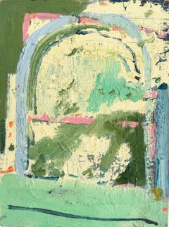 Treillis, peinture abstraite contemporaine de paysage par Matt Higgins