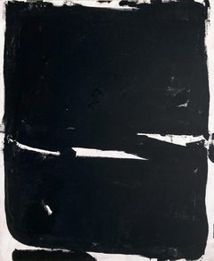Triumph, Contemporary Black and White Abstract Painting