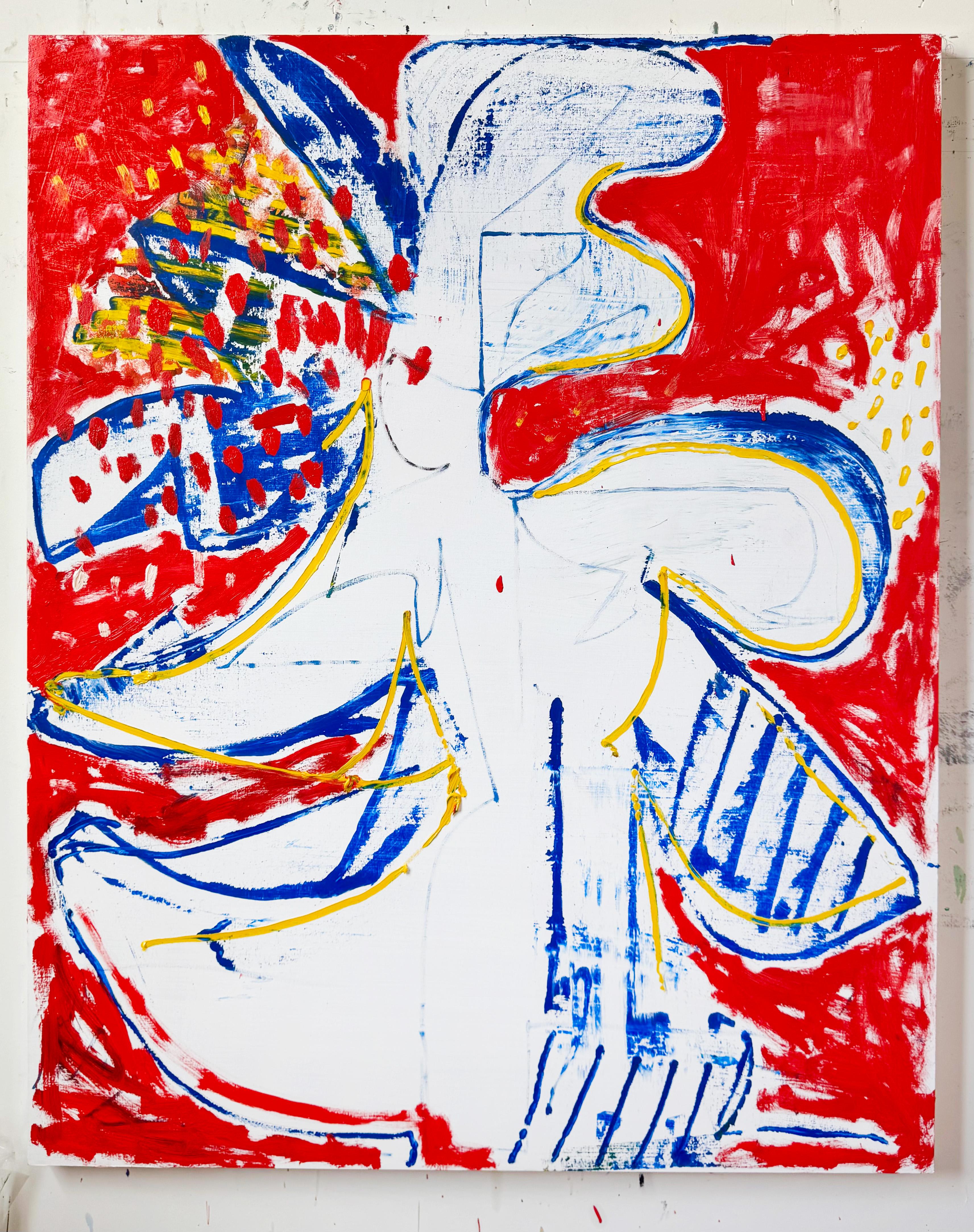 Velocity Bloom, pintura abstracta contemporánea de Matt Higgins en venta 1