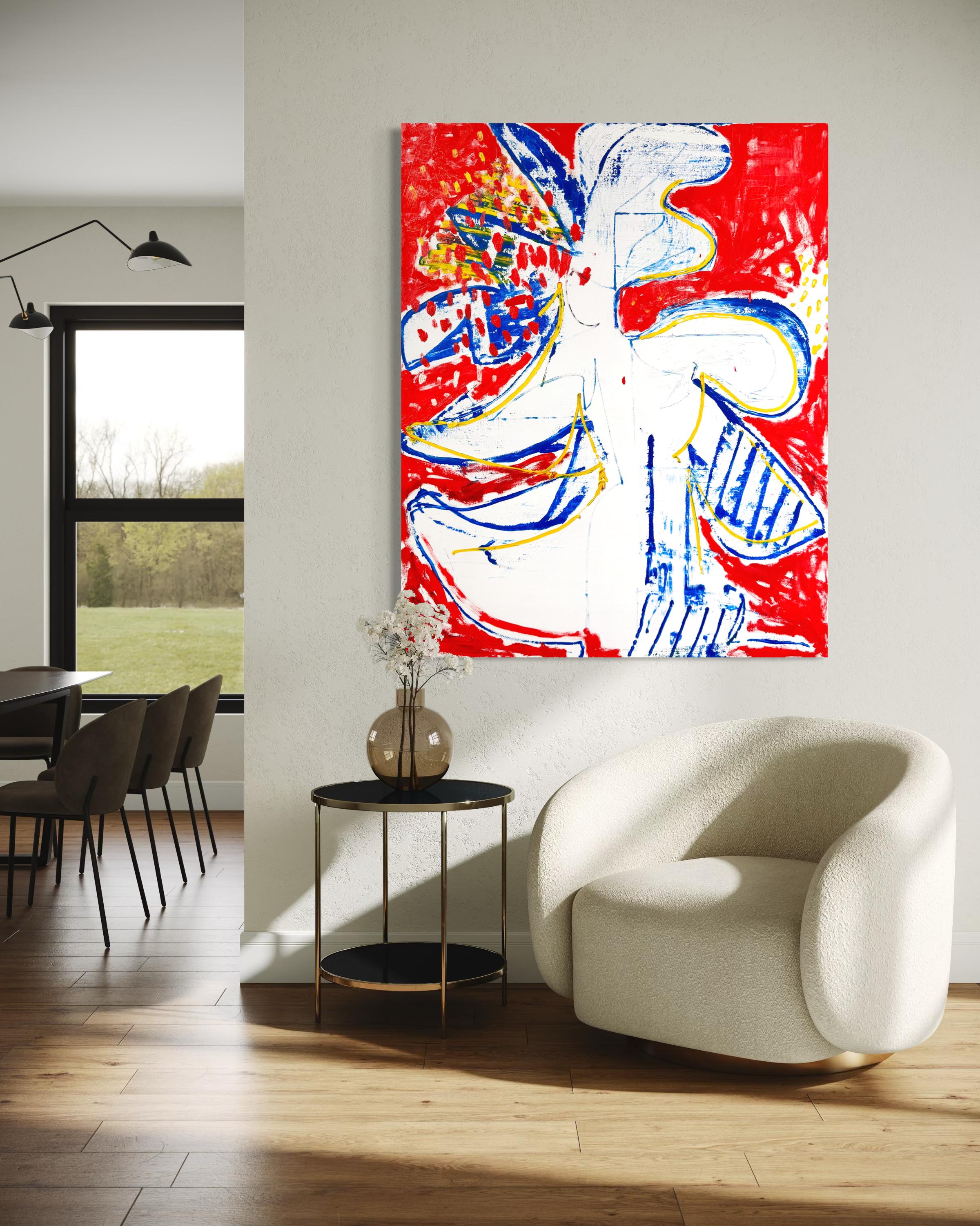 Velocity Bloom, pintura abstracta contemporánea de Matt Higgins en venta 2