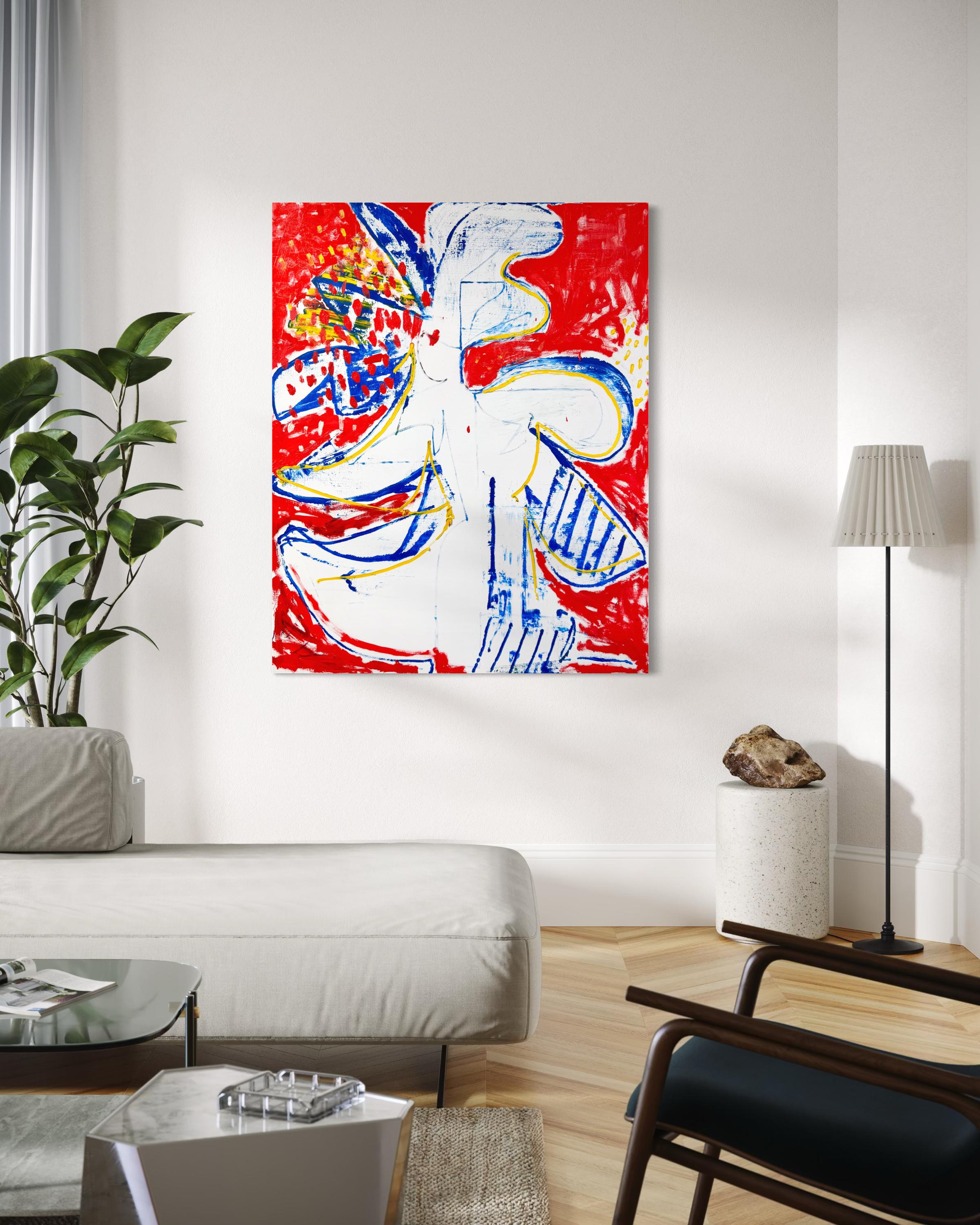 Velocity Bloom, pintura abstracta contemporánea de Matt Higgins en venta 3