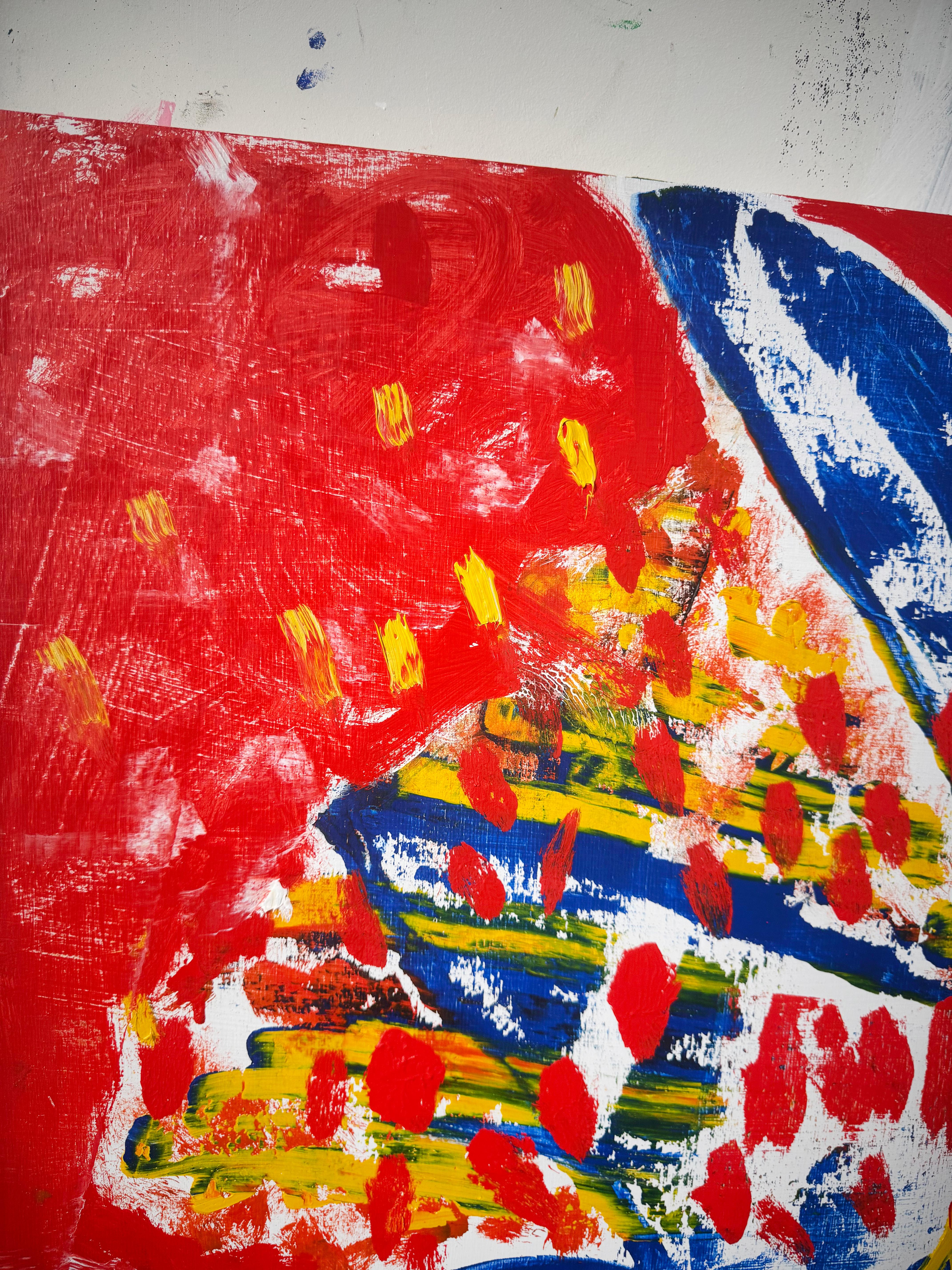 Velocity Bloom, pintura abstracta contemporánea de Matt Higgins en venta 5