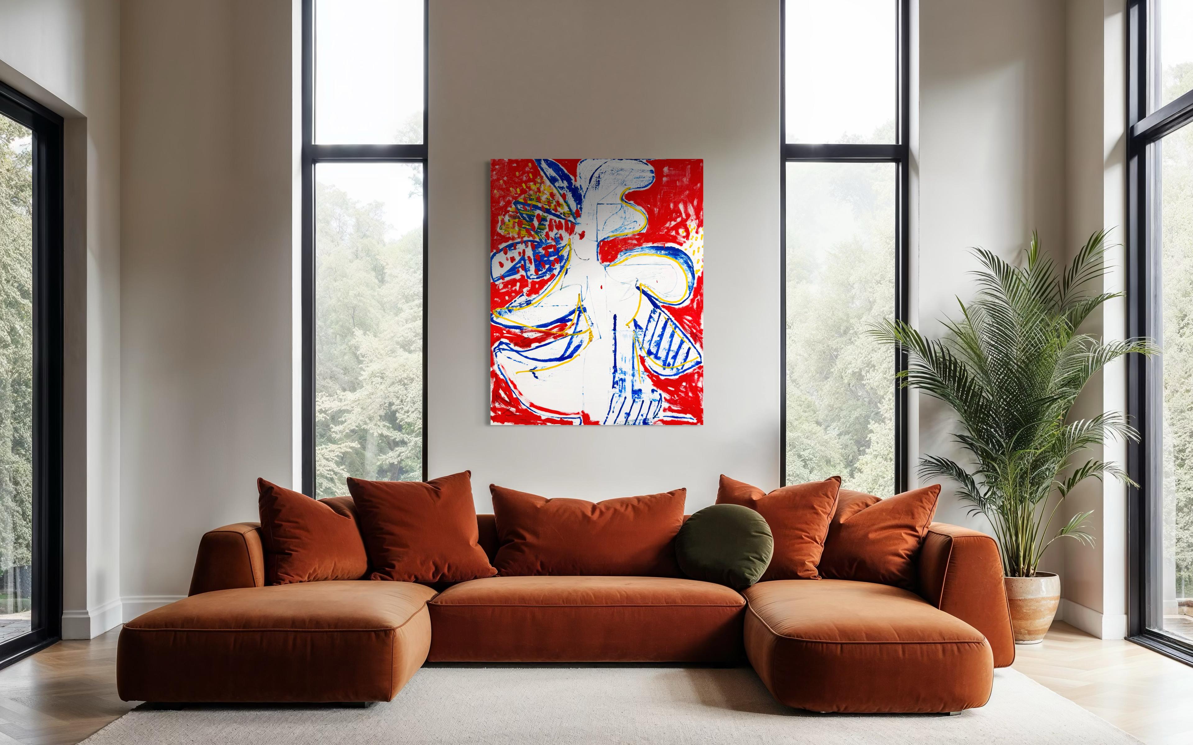 Velocity Bloom, pintura abstracta contemporánea de Matt Higgins en venta 4