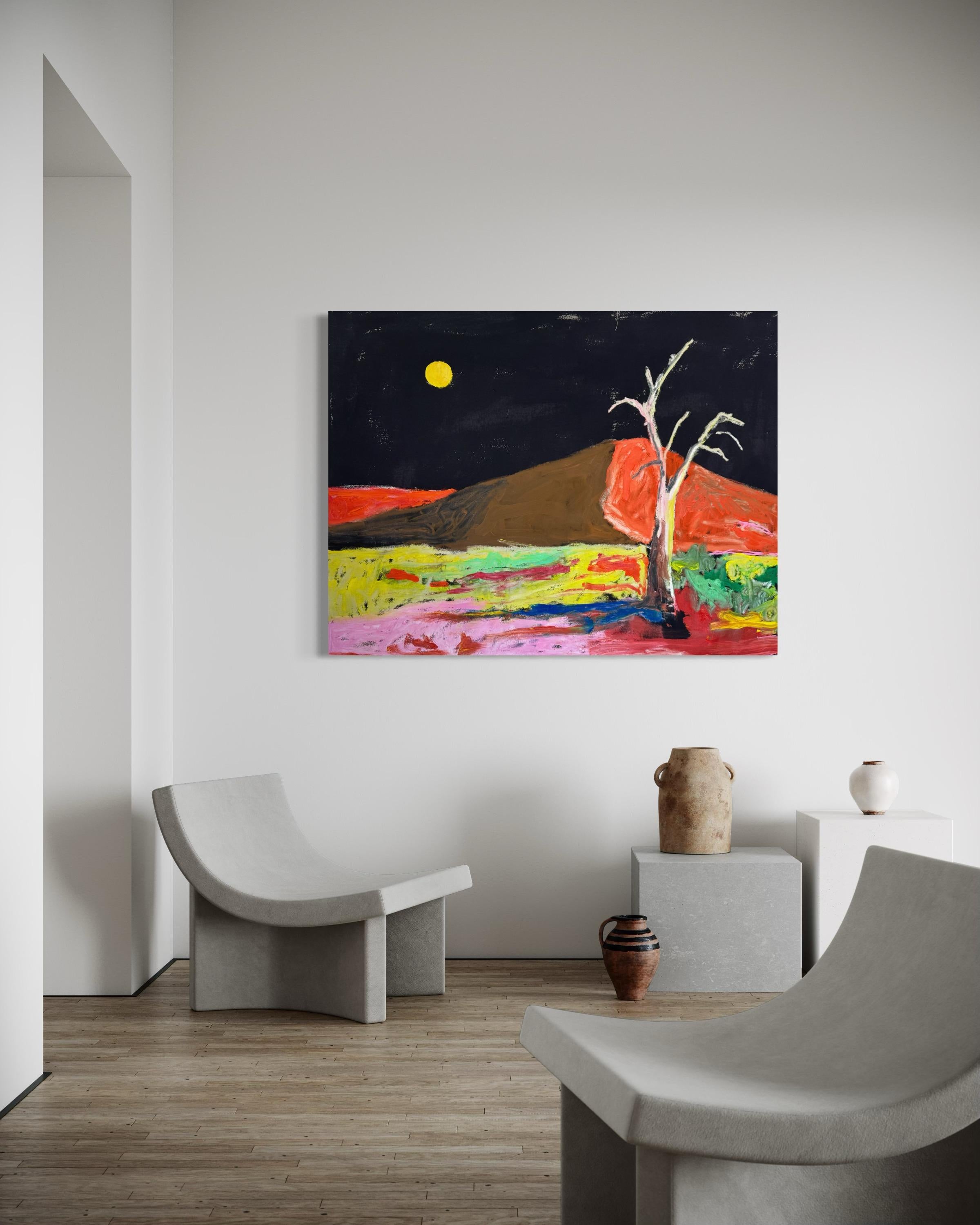 Allá Afuera, Pintura Contemporánea de Paisaje - Painting de Matt Higgins