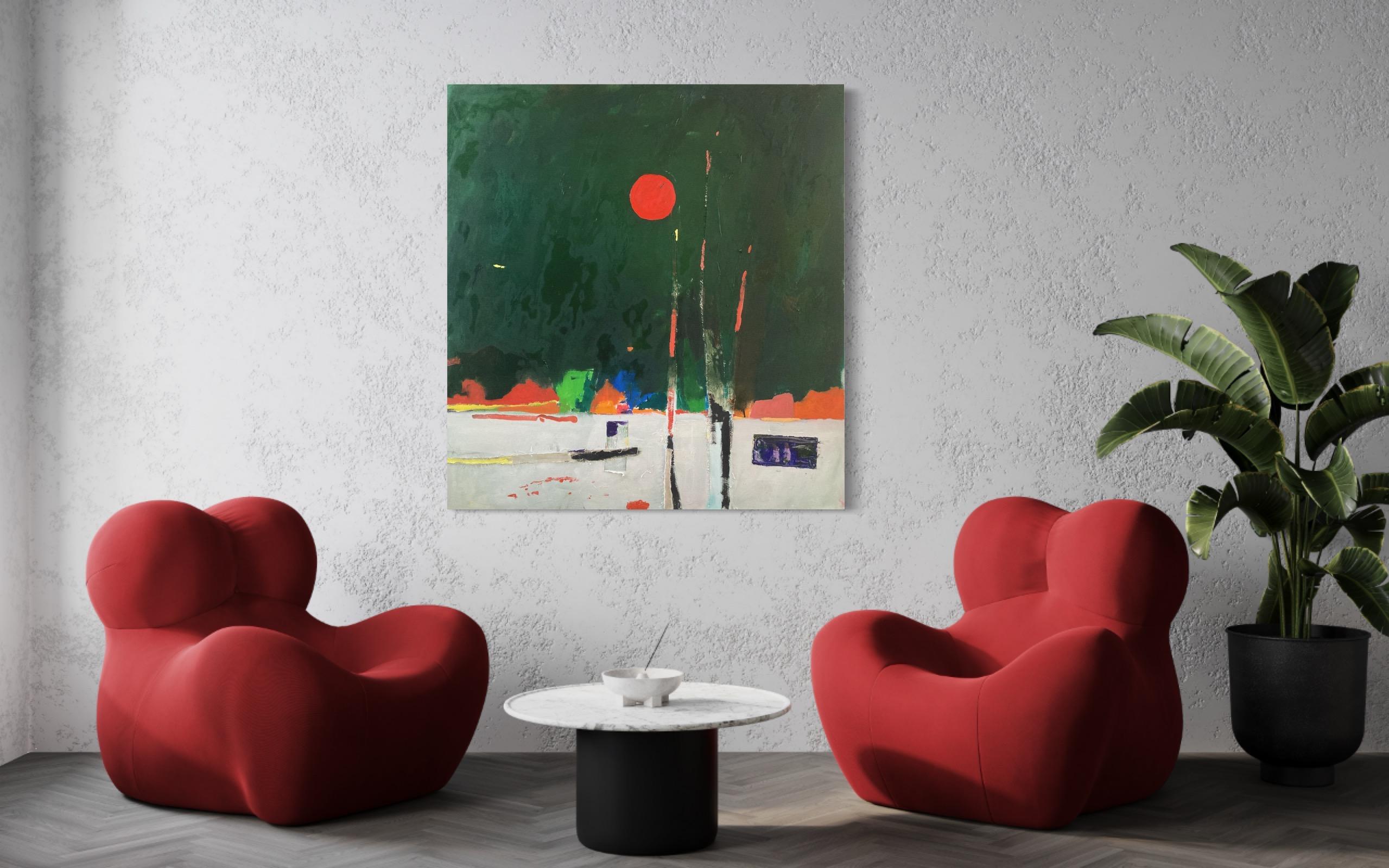What Remains, Contemporary Abstract Landscape Painting im Angebot 1