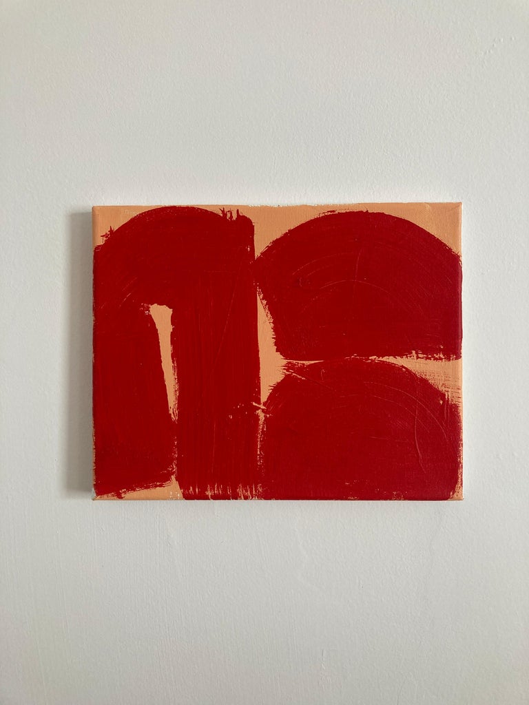 Matt Higgins Wobble, Contemporary Small Abstract Painting For Sale at