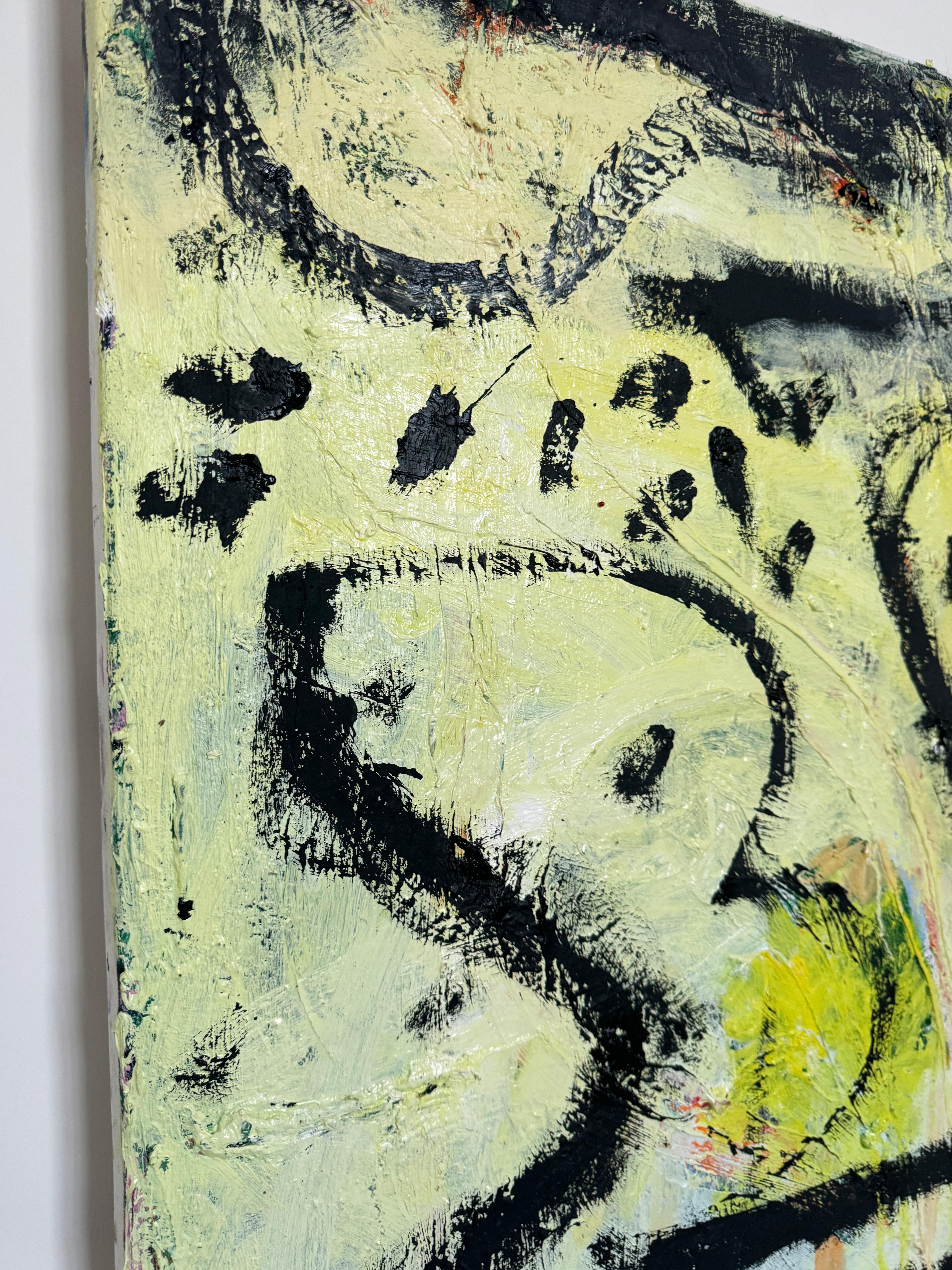 Adorazione, Pittura astratta gestuale contemporanea - Painting Contemporaneo di Matt Higgins