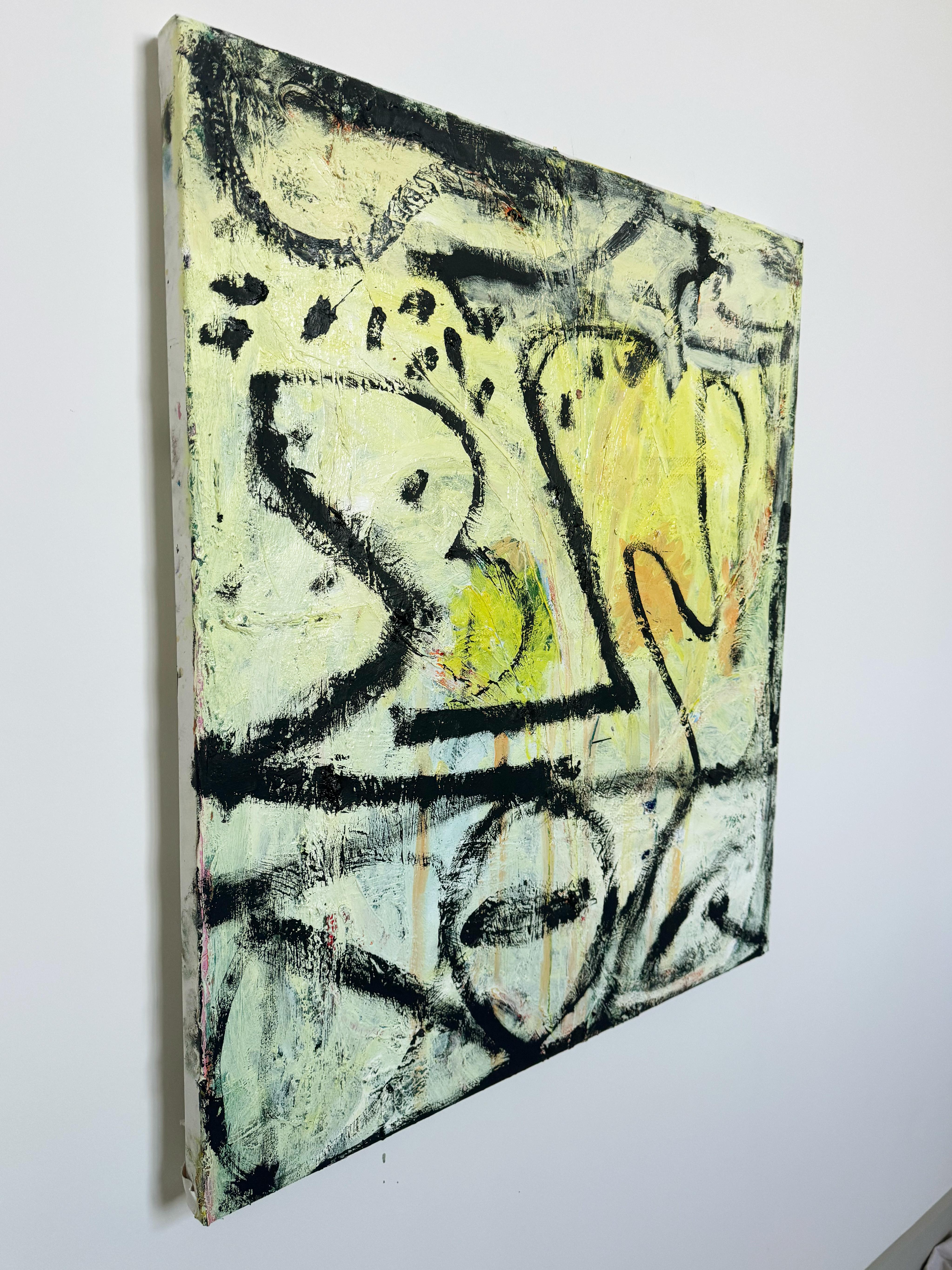 Adorazione, Pittura astratta gestuale contemporanea in vendita 1