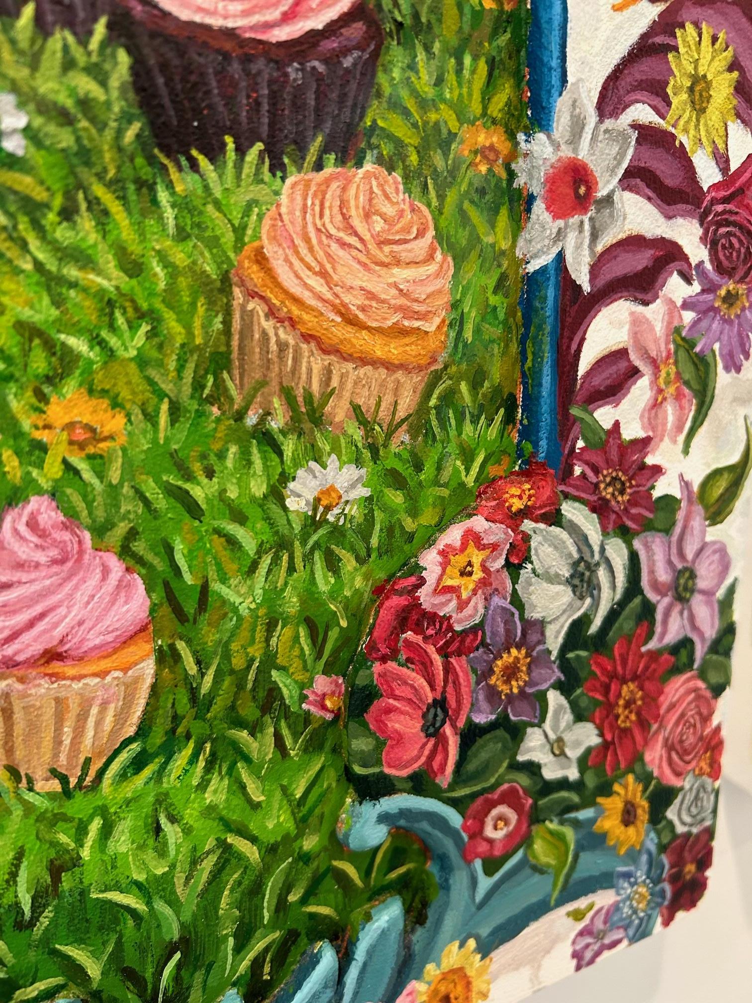Cupcakes and Trees - Painting by Matt Jacobs