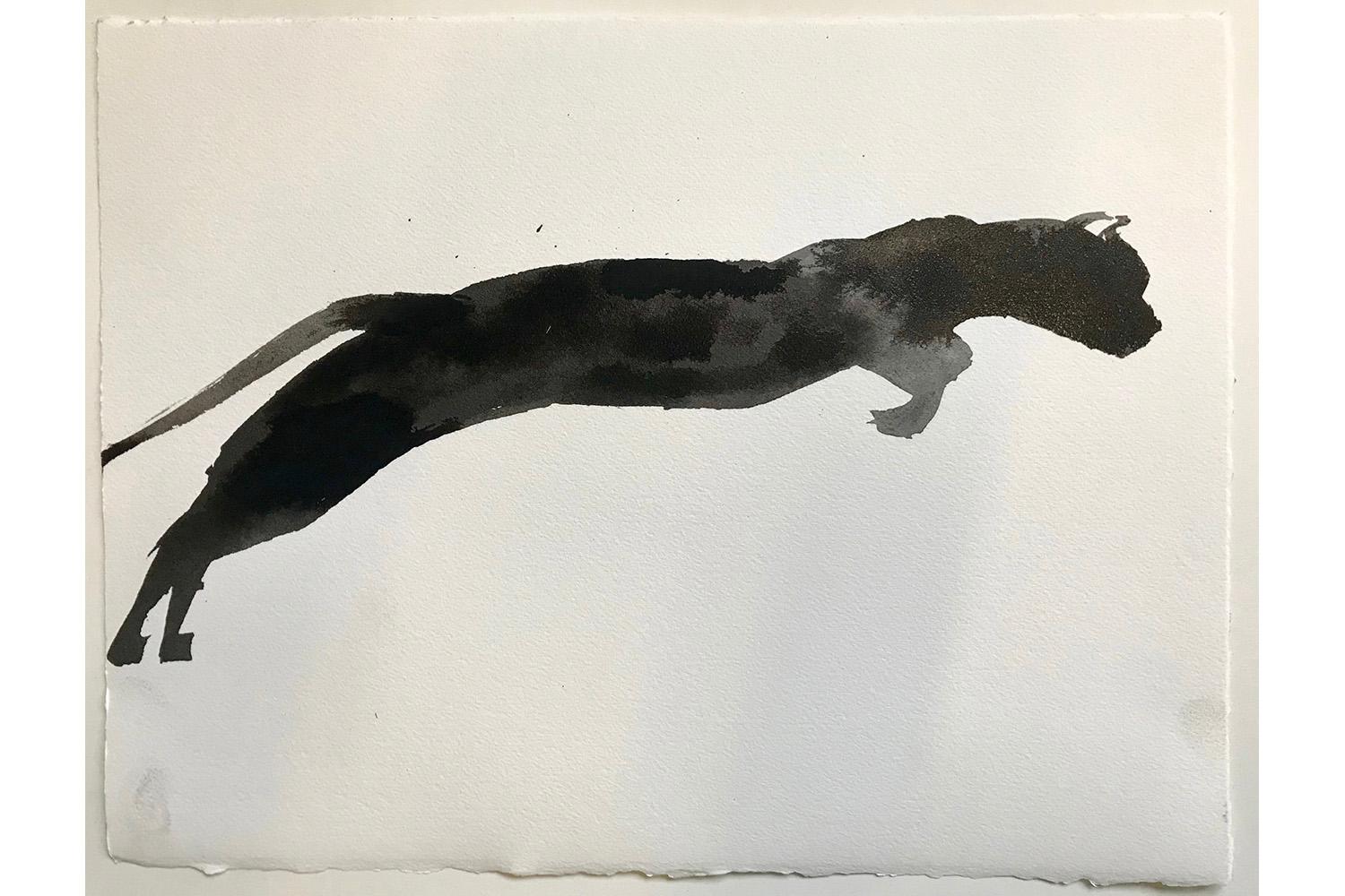 Matt Kinney Abstract Painting - Cat, Beacon, NY, 2020