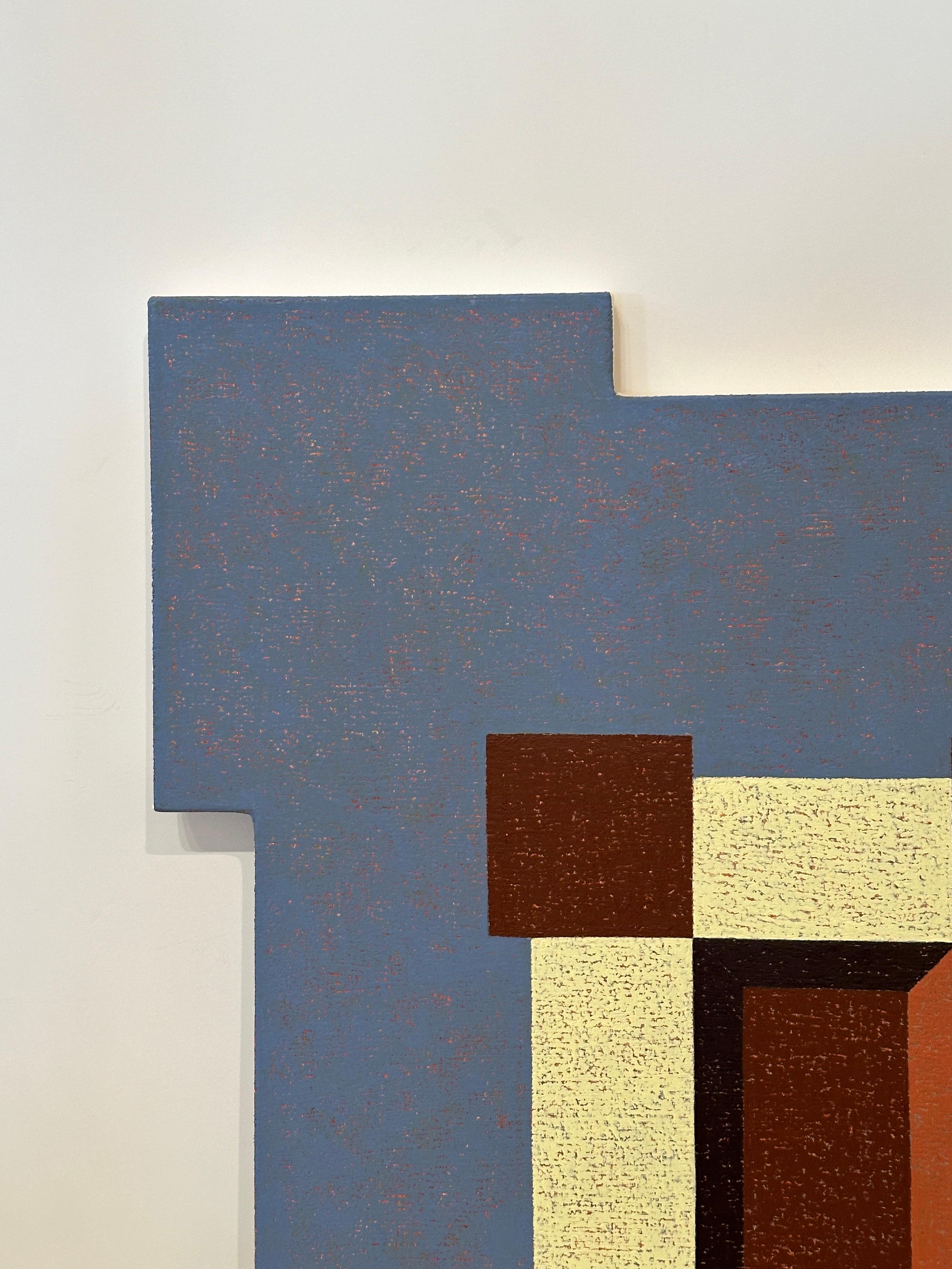 Float Zeroing In - Blue Abstract Painting by Matt Kleberg
