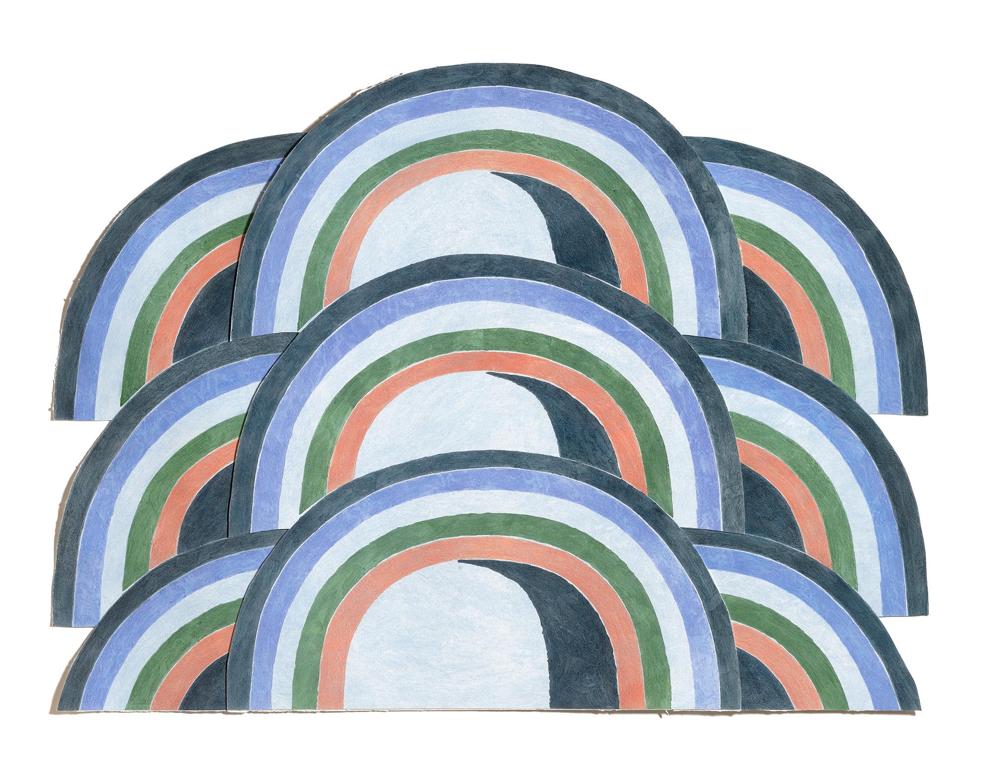 Matt Kleberg Abstract Print – Assembly (Dogpile für Duccio)