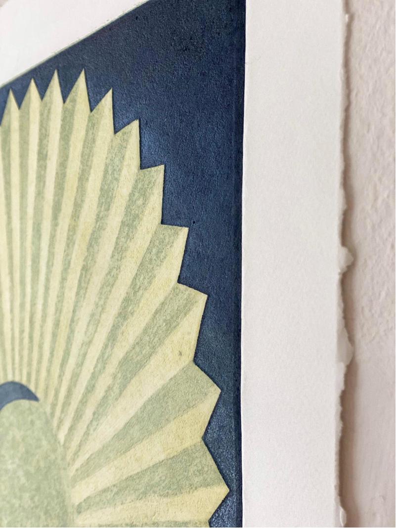 Matt Kleberg
Ammonite lumineuse de piscine, 2023
Tirage en relief au carborundum encré avec des bâtons de pigment R&F sur Somerset Satin 500g
42 x 33 in (106,7 x 83,8 cm)
Edition de 30