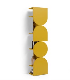 Mobile contenitore girevole laccato opaco, modello Mogg Shape Tower, RAL 1005, stile Bauhaus
