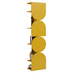 Matt Lacquered Swivel Storage Cabinet Mogg Shape Tower RAL 1005 Bauhaus Style