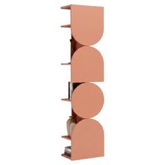 Matt Lacquered Swivel Storage Cabinet Mogg Shape Tower RAL 3012 Bauhaus Style