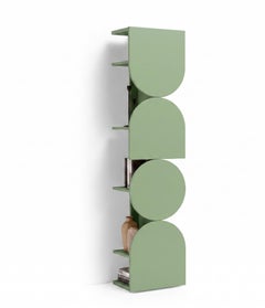 Armoire de rangement pivotante laquée mate, modèle « Mogg Shape Tower », RAL 6021, style Bauhaus