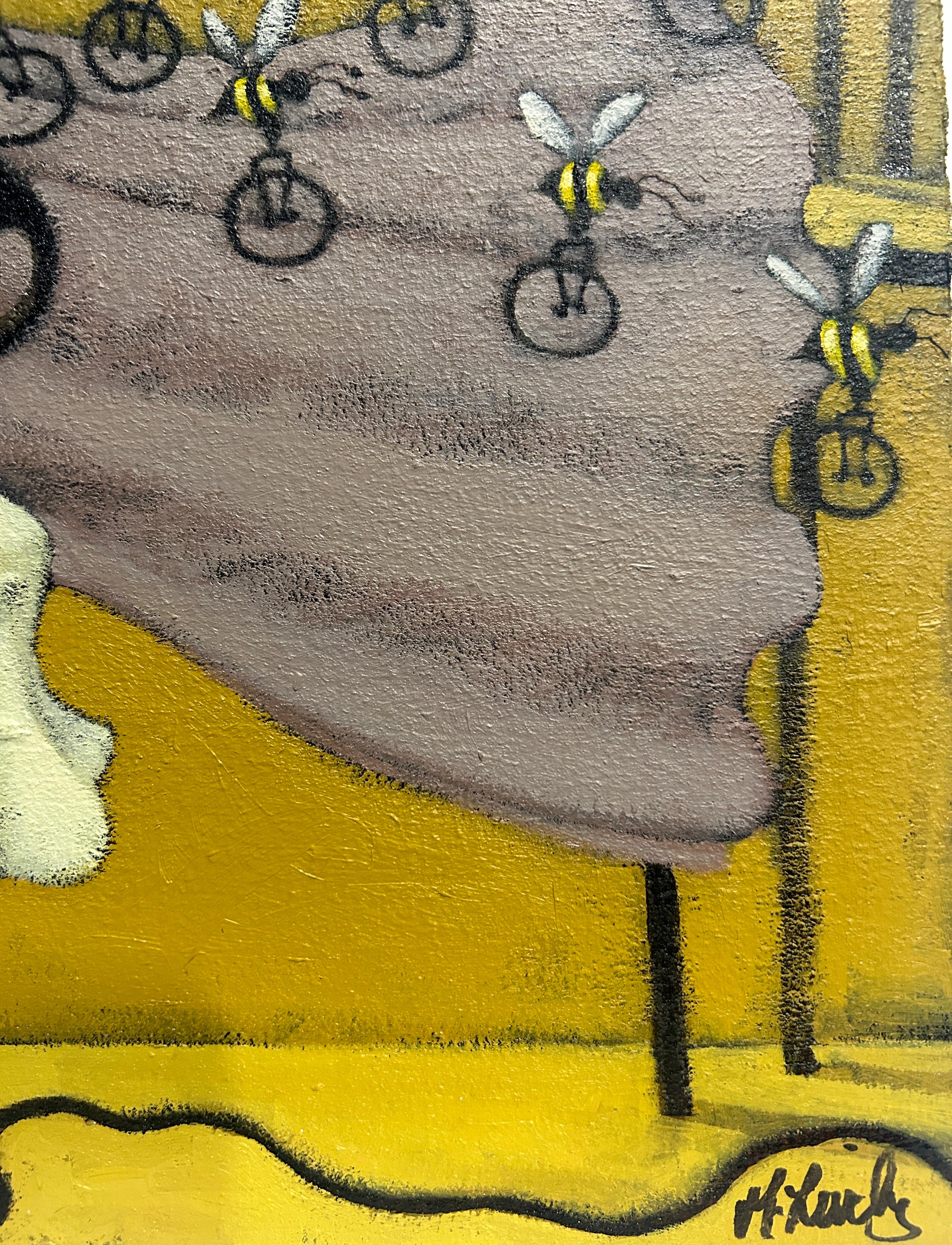Beecycles - Painting by Matt Lively