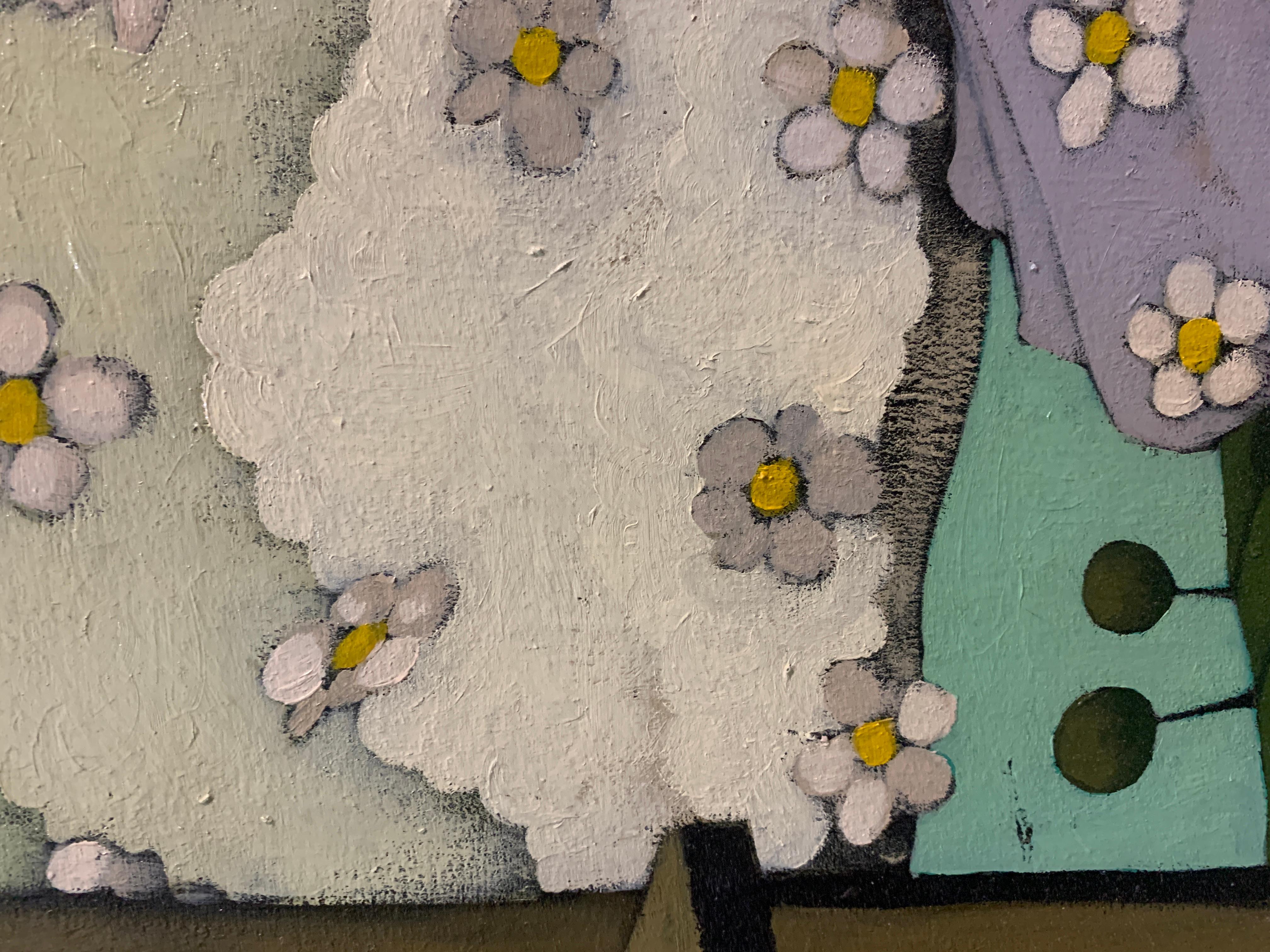 Blumenkleid (Braun), Interior Painting, von Matt Lively