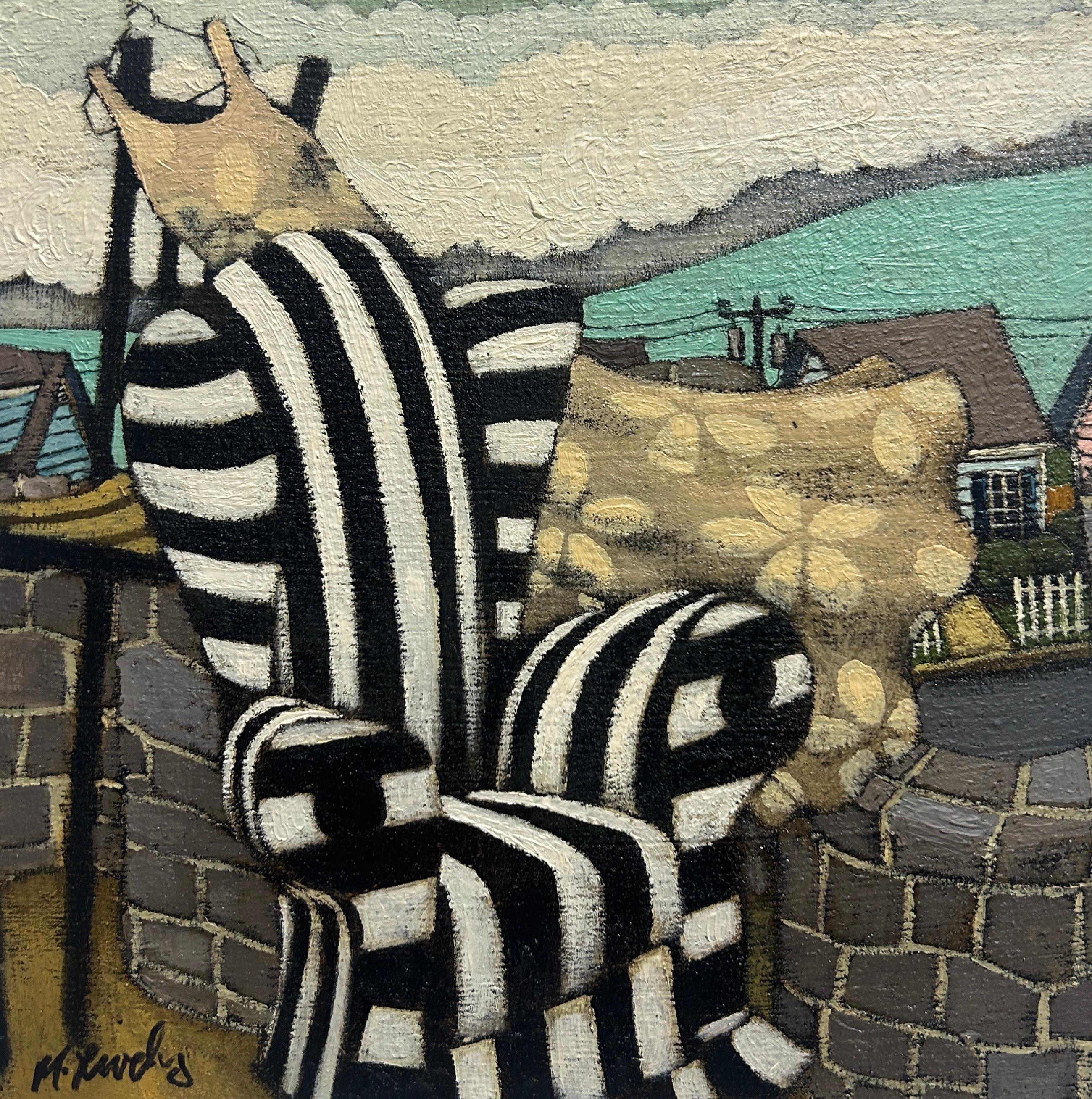 Zebra Chair - Painting by Matt Lively