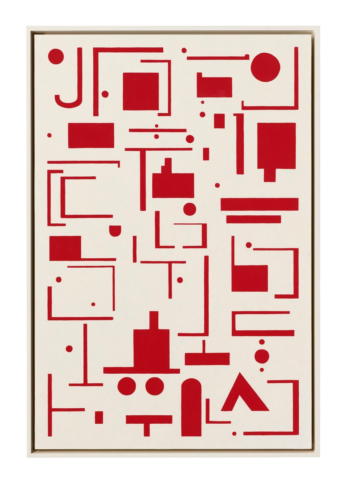 Matt Magee Abstract Painting - Red Oracle