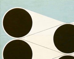 "Argus Cluster" Contemporary Abstract Folk Light Blue Geometric Pattern Painting