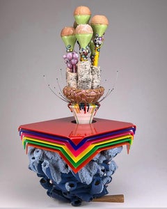 "Flower Composition No 9", Contemporary, Mixed Media, Ceramic Sculpture