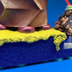 Mixed Media Ceramic Cup Sculpture, 6 x 8 x 4 in, Matt Mitros, 3D Printed Resin