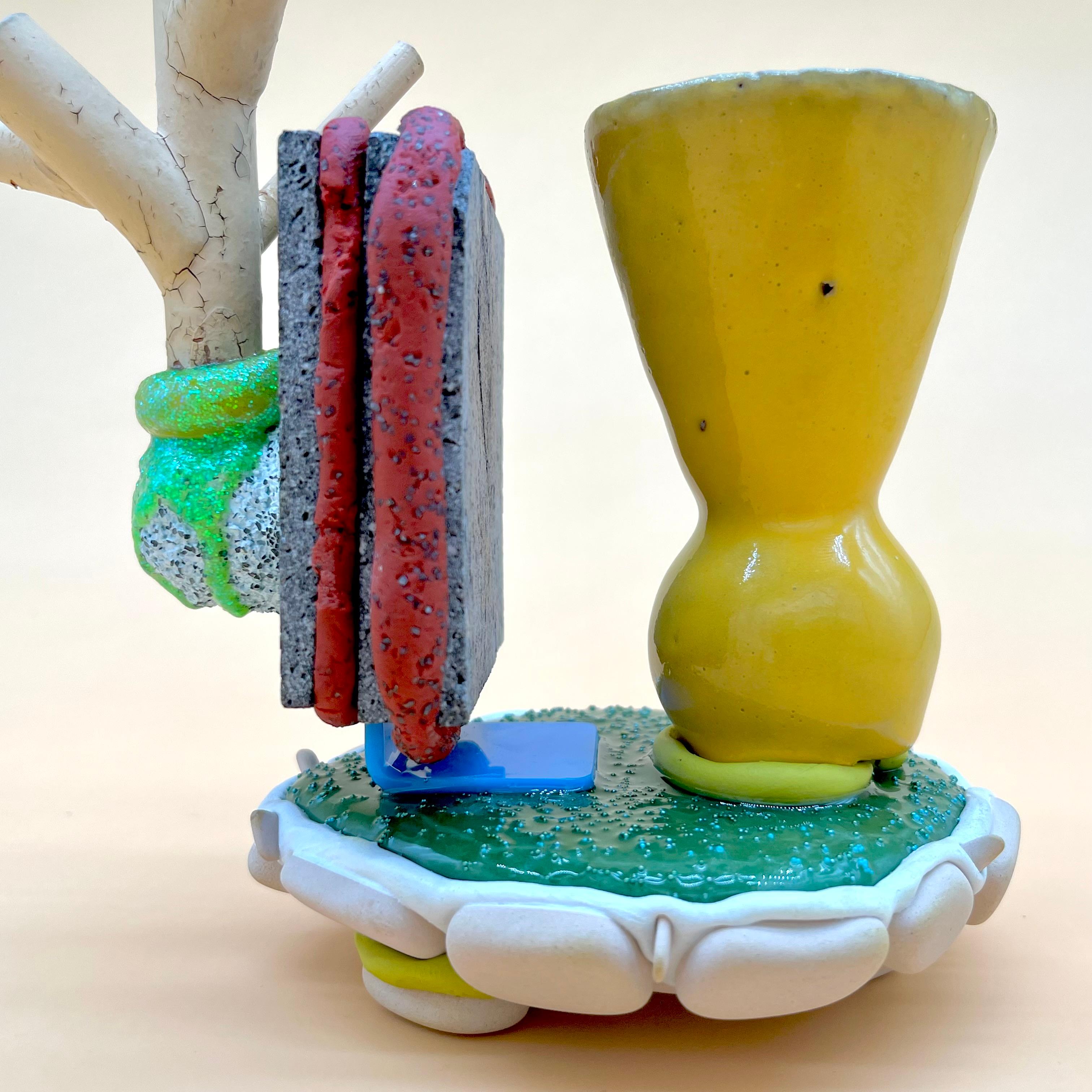 Mug Composition No 133, Matthew Mitros, 2025, Ceramic Mixed Media Sculpture For Sale 1