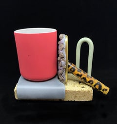"Mug Composition Number 93", Contemporary, Mixed Media, Ceramic, Sculpture