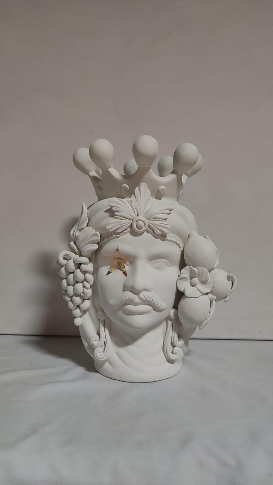 sizilianische kopf vase