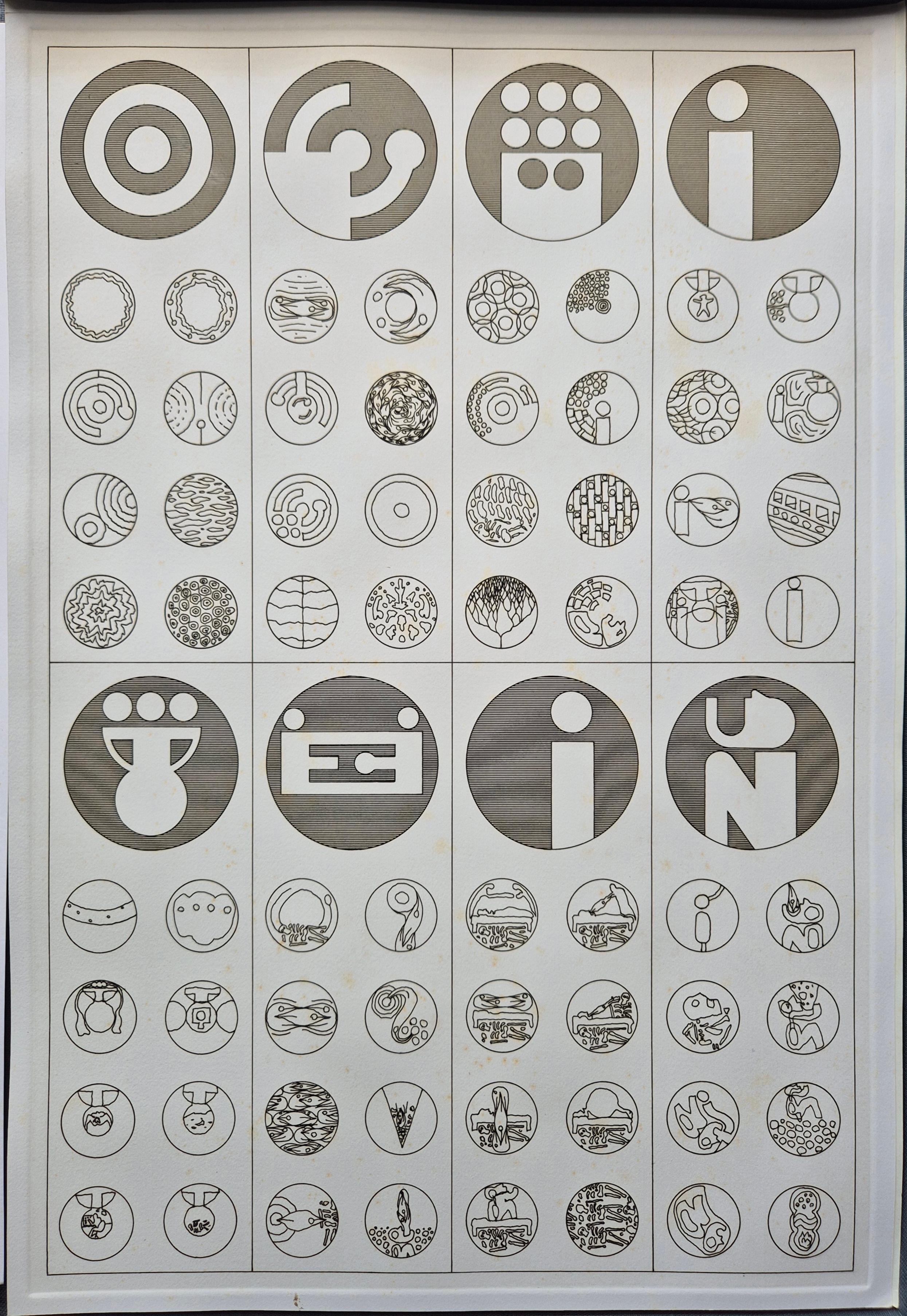 Matt Mullican -- Untitled (Portfolio 2) For Sale 15