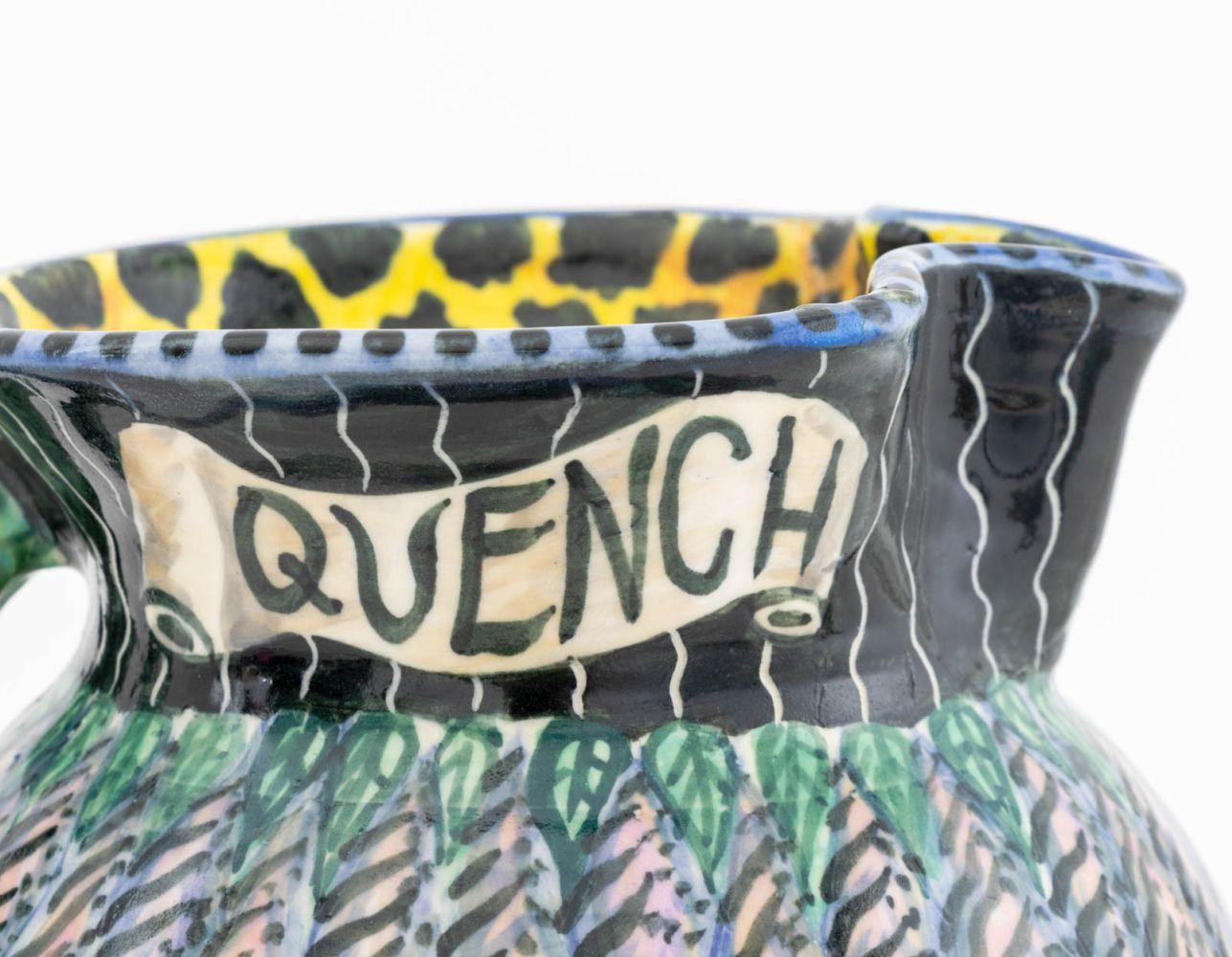 Postmoderno Matt Nolen ceramica d'arte smaltata policroma, 2 pezzi. in vendita