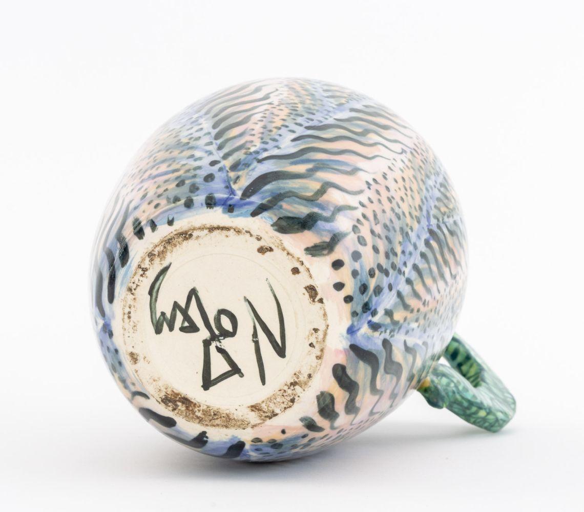 Smaltato Matt Nolen ceramica d'arte smaltata policroma, 2 pezzi. in vendita