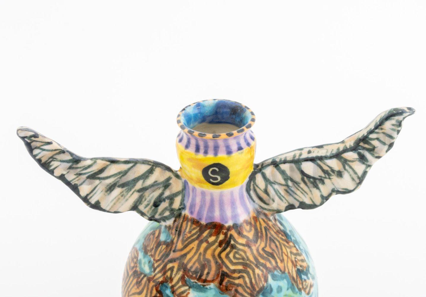 Matt Nolen ceramica d'arte smaltata policroma, 2 pezzi. in vendita 1