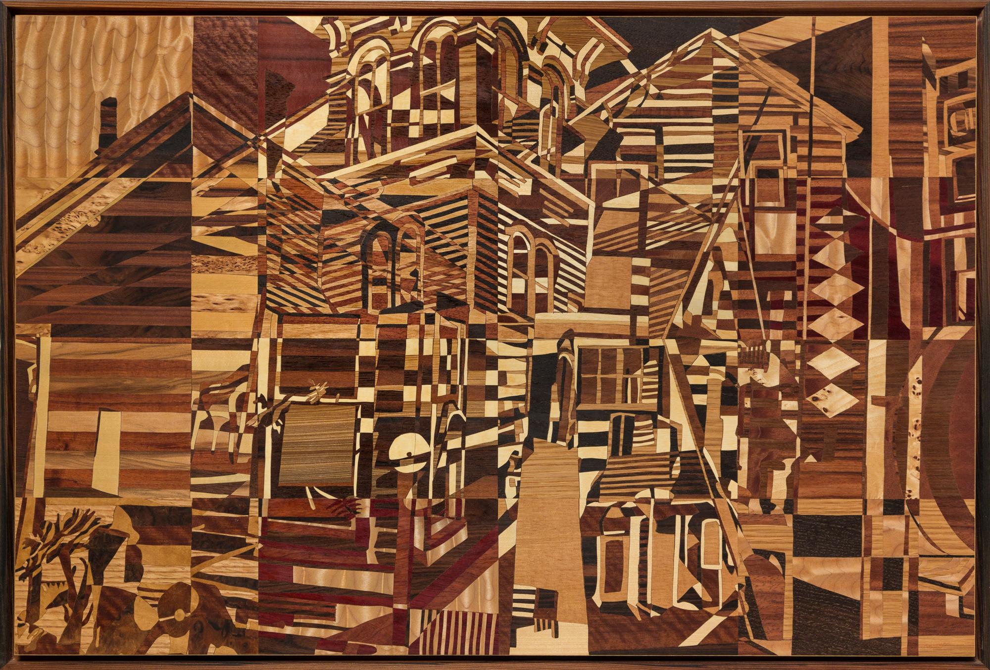 Matt R Phillips Abstract Sculpture - Without Floorboards 2-4
